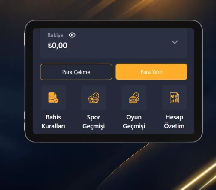 Pusulabet bakiye ve para yatırma paneli